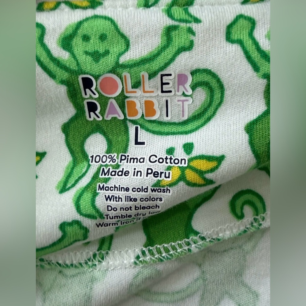 Roller Rabbit Emerald Monkey Polo
Pajamas, Size Large - Picture 8 of 12